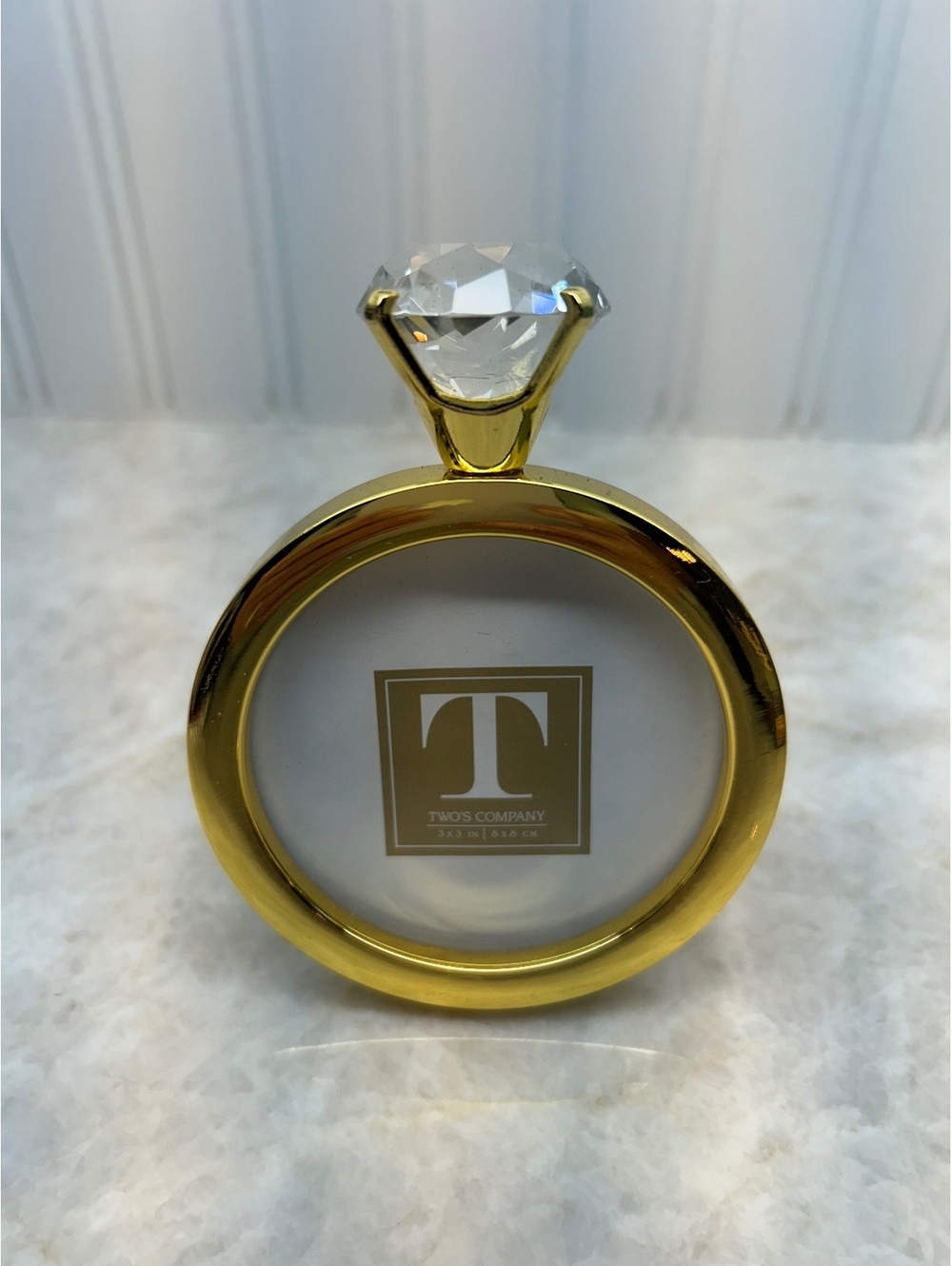 Capture the Magic of "Yes!" with the Two's Company Diamond Ring Photo Frame